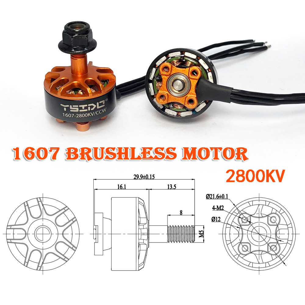 YSIDO 1607 RC kv 3850KV 2-4S C - Walksnail Avatar Hd Goggles X incelemesi ve fiyatı