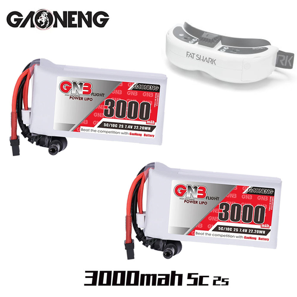 GNB 2S 7.4V 3000mAh 5C/10C Lip - Skyzone Sky04X Pro Oled Fpv Goggles incelemesi ve fiyatı